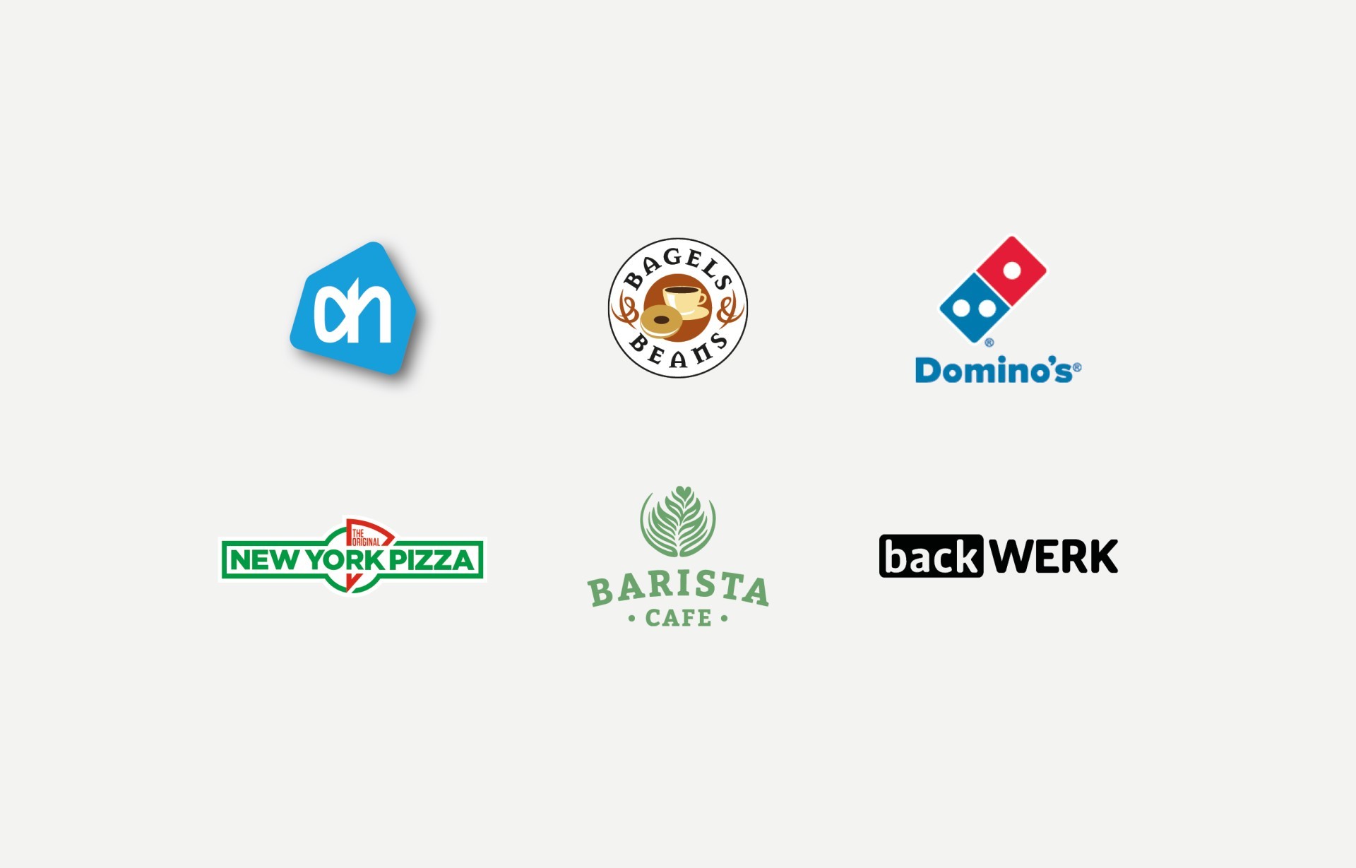 Klanten verzekeringen franchise: Albert Heijn, New York Pizza, Bagels & Beans, Barista Cafe, Domino's Pizza, Backwerk