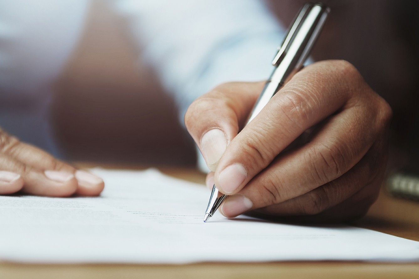 Schade melden schriftelijk