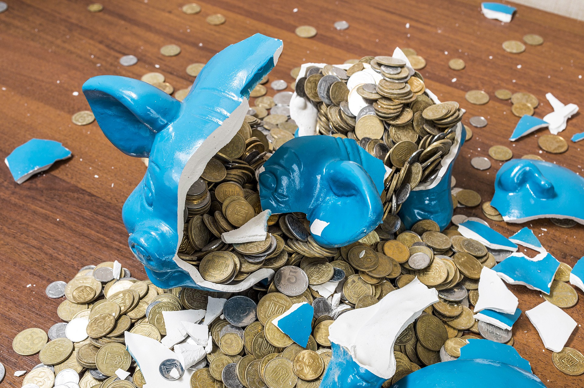 Spaarpot kapot: geld bij faillissement.