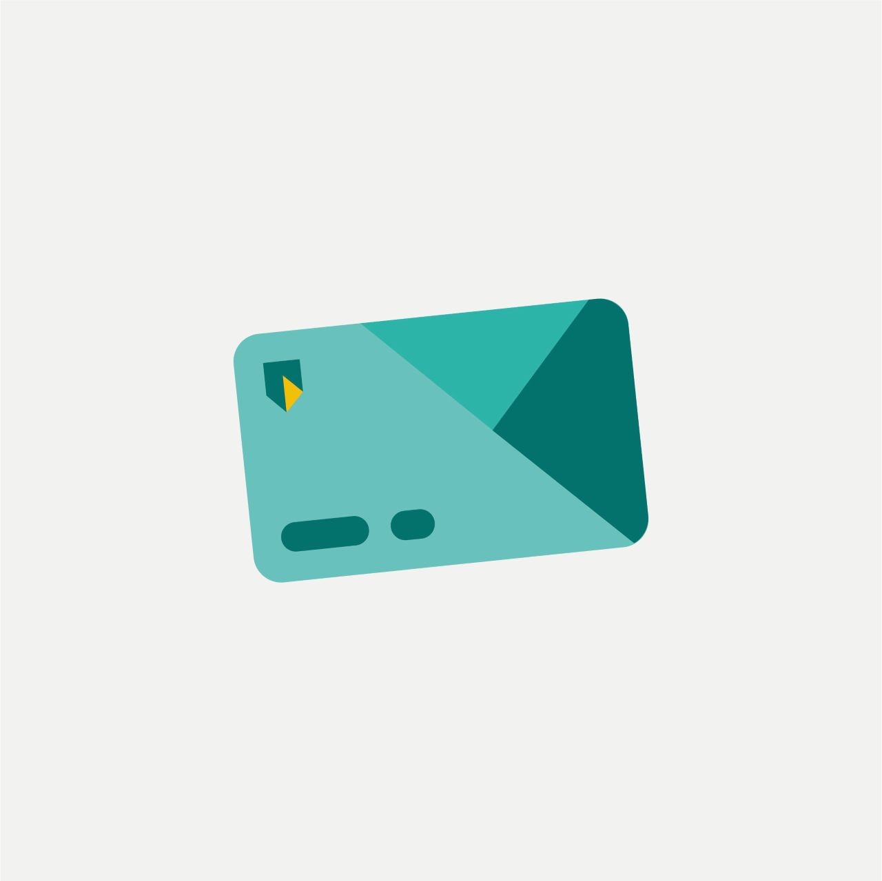 Illustratie van een ABN AMRO pinpas